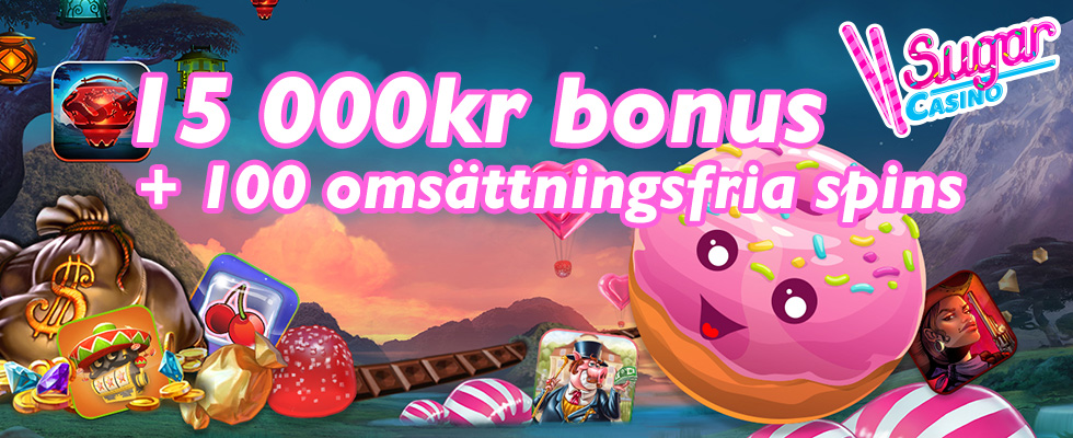 Sugar Casino omsättningsfria free spins utan bonuskod