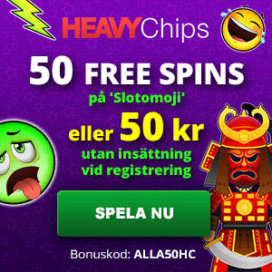 Heavy chips no deposit bonus code - ange ALLA50HC och hämta 50 kr gratis eller 50 free spins