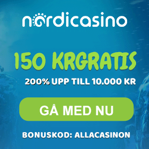 Nordicasino registrering bonuskod - hämta 150 kr utan insättning vid registrering