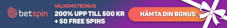 Betspin casino bonuskod - få 50 free spins + 200% bonus utan någon casino kod!