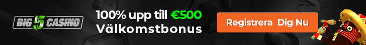 Big5 casino 500 free spins samt 100% i bonus utan bonuskod