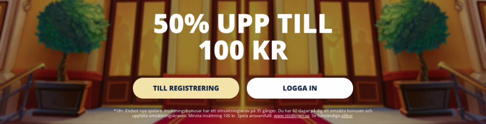 CasinoRoom bonuskod få upp till 100kr i bonus