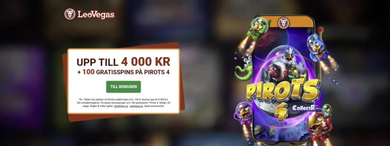 Bonuskod Leovegas Du behöver ingen LeoVegas casino bonuskod!